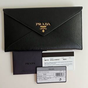 Authentic Prada Envelope Clutch/Wallet